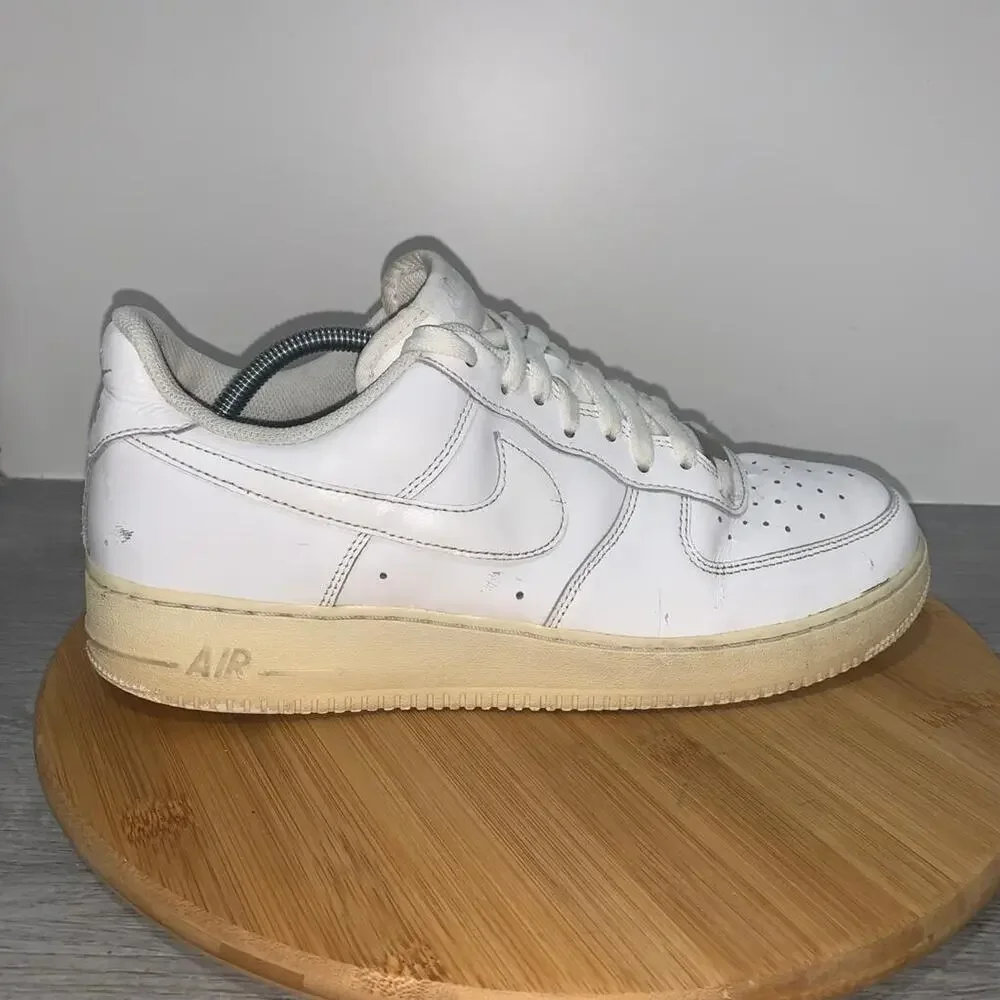Nike Air Force One AF1 Low Men’s Size 11 Triple White Sneaker Shoes 315122-111